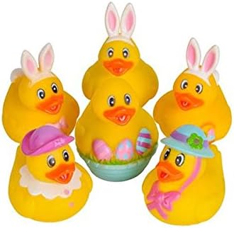Rhode Island Novelty - Rubber Ducks - EASTER DUCKIES (Set of 6 Styles)