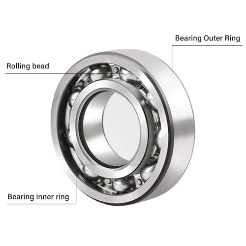 Loiisgy 20 Pcs 608 2RS Ball Bearings, Double Rubber Sealed Miniature Deep Groove 608rs for Skateboards, Inline Skates, Scooters (8mm x 22mm x 7mm)