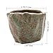 T4U Small Green Ceramic Succulent Planter Pots with Drainage Hole Set of 6, Spring Glaze Porcelain Handicraft Plant Holder as Gift for Mom Sister Daughter for Home Office Garden Desktop Decoration