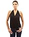 PattyBoutik Women's Drape Wrap Elastic Hem Tank Top
