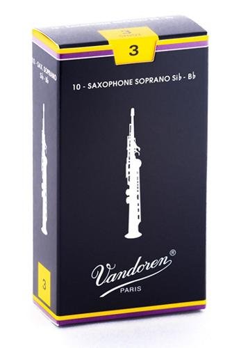 Vandoren Soprano Saxophone Reeds Strength 3 Box of 10
