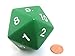 Koplow Games Green Jumbo Dice D20 Count Down 55mm Dice