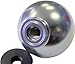 VMS RACING 10x1.25mm Thread 6 Speed JDM Round Ball Shift Knob in Gunmetal Grey Gray Silver Billet Aluminum Compatible with 03-08 2003-2008 Nissan 350Z Fairlady Z