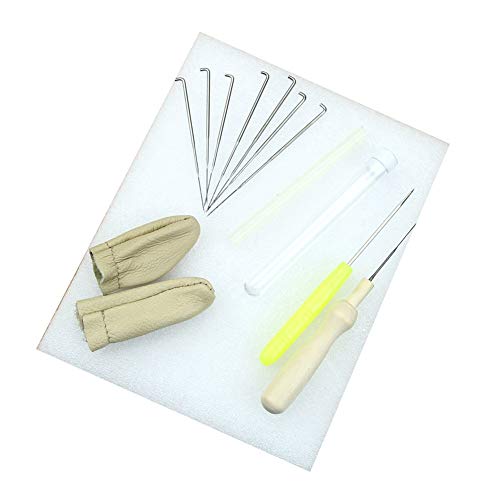 Domccy 1set Wool Practical Felt Tool Exquisite Exquisite Needle Felt kit for Leather Sewing Leathercraft Work