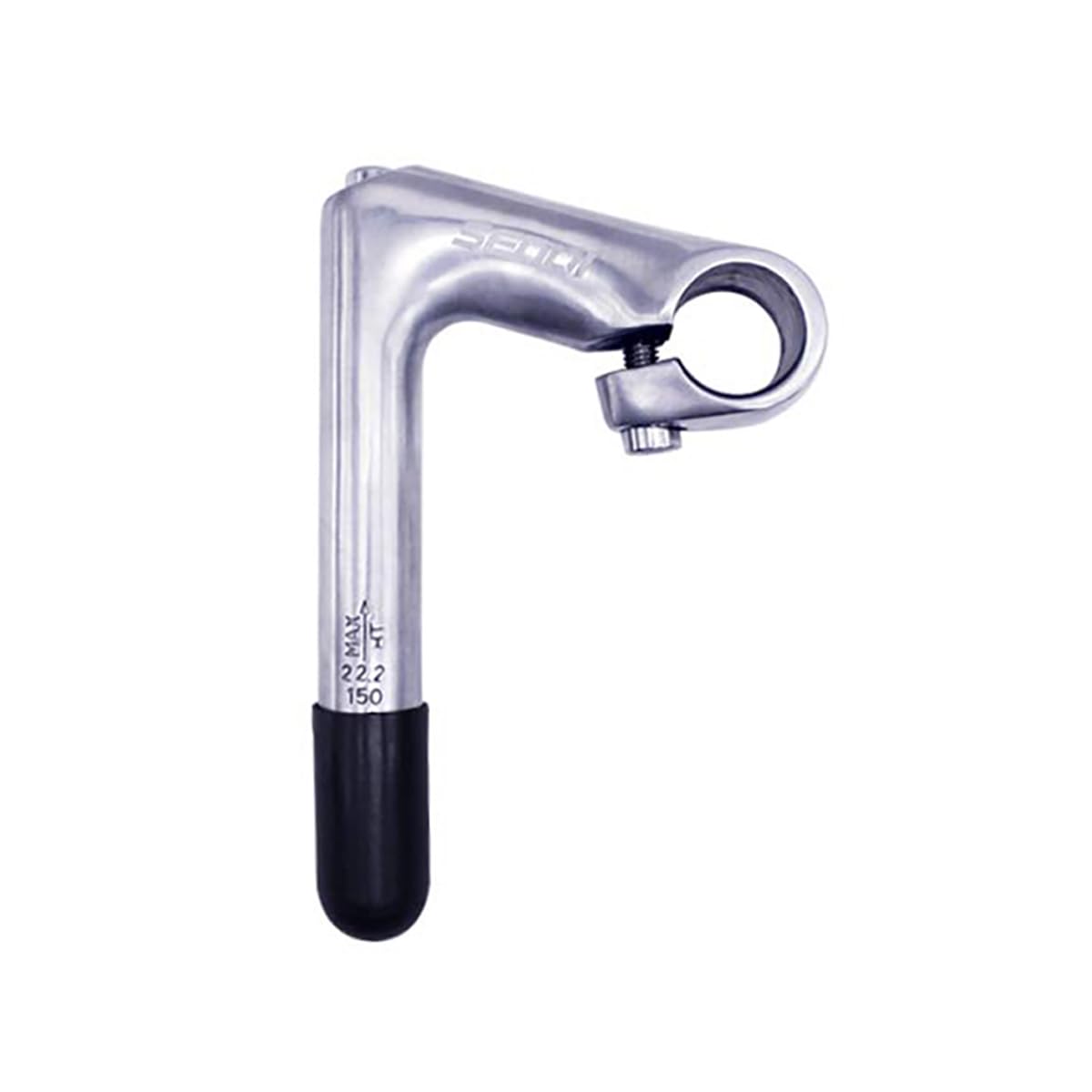 SENQI 22.2 * 25.4mm Electroplating Gooseneck Stem Aluminum Alloy 80 * 150 * 120 Stems with Teeth BSB040(Silver)