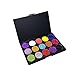 Allwon Glitter Eyeshadow Pressed Glitter Makeup Palette Pigmented Shimmer Rainbow Bold Glitters Eye Shadows,15 Colors