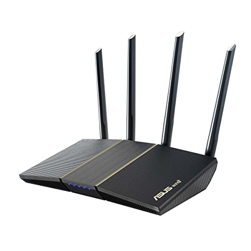 ASUS RT-AX57 AX3000 AiMesh Dual Band Router Estendibile WLAN (WiFi 6, 1024-QAM, AiProtection, MU-MIMO, OFDMA, Controllo app)