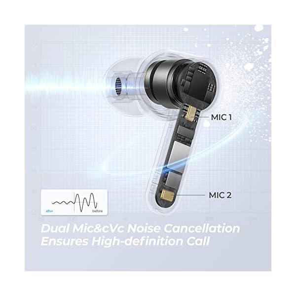 SOUNDPEATS-Q-True-Wireless-Earphones-Bluetooth-50-Wireless-Earbuds-in-Ear-Wireless-Charging-Headphones-with-4-Mic-10mm-Driver-Touch-Control-7Hrs-Playtime-USB-C-Black SoundPEATS Q True Wireless Earbuds Bluetooth 5.0 Headphones with Wireless Charging Case in-Ear Stereo Earphones with 4…