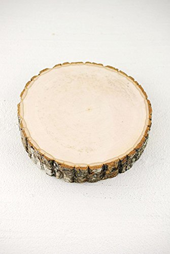Hampton Art Bark Coaster Wood Slices 3.5 in. to 4 in. Live Edge Rustic Wedding and Craft Pack of 4