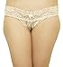 Fitora Crotchless Lace Panties 3 Pack Pink/Black/White Medium/Large