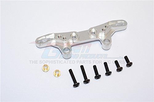 Tamiya TT-02 Upgrade Parts Aluminum Front/Rear Damper Plate - 1Pc Silver