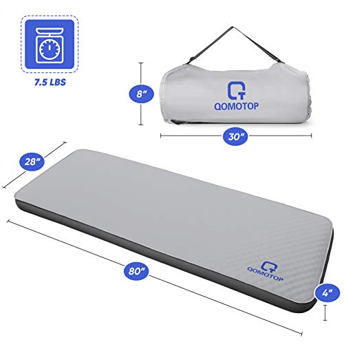 QOMOTOP Ultra Comfortable Side Sleep Friendly Single SelfInflating
