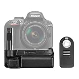 Neewer Battery Grip for Nikon D3400 DSLR Camera Vertical Shutter Release Button Work with One or Two EN-EL14a Battery (NW-D3400)