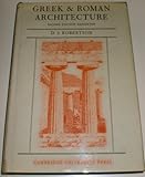 Greek and Roman Architecture, Robertson, D. S., 0521061040