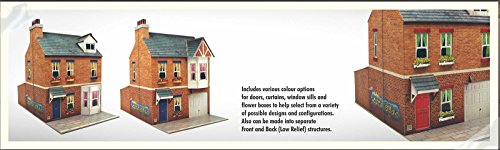 O gauge 7mm 1:48 scale Model Railroad Building ROW HOUSE Kit CityBuilder