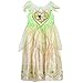 Disney Girls Tiana Dress Up Costume with Bag Size 6 Green