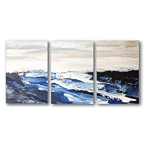 3 Panel Canvas Wall Art Abstract Oil Painting Pictures Home Wall Decorations for Bedroom Living Room Paintings Canvas Prints Framed - 16"x24" x 3 Panels