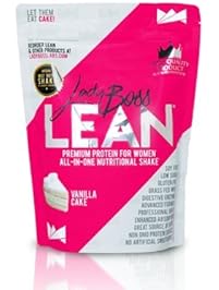 Premium Protein Powder & Meal Replacement Shakes for Weight Loss - LadyBoss Lean - Best Tasting Nutritional Drink for Women - Whey - Creamy Vanilla Cake - Fights Cravings & Helps Keep You Full