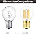 Hizashi Super Mini Globe S11 LED Light Bulb, Dimmable, 4W E17 Intermediate Base 40S11 LED Filament Replacement Bulb, 40 Watt Equivalent, Warm White 2700K for Cabinet, Closet, Desk Lamp - 4 Pack