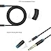 5FT 24K 15U Gold Plated VENTION 3.5mm 1/8 Male to 6.35mm 1/4 Male TRS Stereo Audio Cable with PVC Infection Molding Shell Design for iPhone, iPod, Laptop,Power Amplifier,Microphone and Guitar