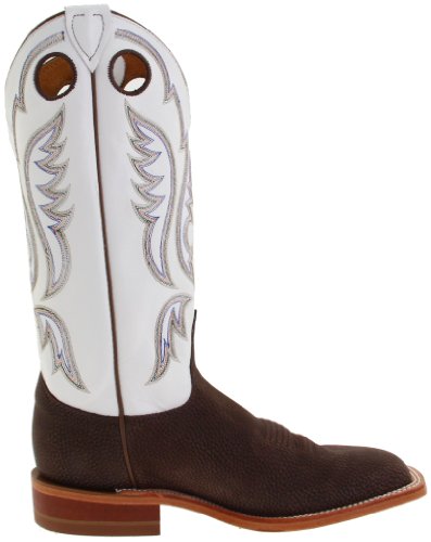 Justin Boots Men's U.S.A. Bent Rail Collection 13" Boot Wide Square Double Stitch Toe Leather Outsole,Chocolate Bisonte/White Classic,13 D US