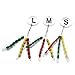 SAMSFX Float Stops Rubber Colorful Oval Bobber Fishing Stopper for Carp Fishing, Red Yellow and Green, 90pcs