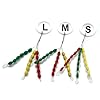 SAMS-FISHING-Float-Stops-Rubber-Colorful-Oval-Bobber-Fishing-Stopper-for-Carp-Fishing-Red-Yellow-and-Green-90pcs