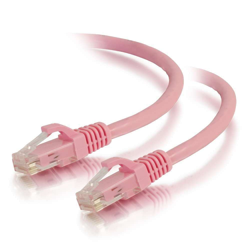 C2G 2M Pink Cat5e Ethernet RJ45 High Speed Network Cable, LAN Lead Cat5e Unshielded PVC UTP Patch Cable