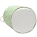 Sea Team 19.7 Inches Large Sized Waterproof Coating Ramie Cotton Fabric Folding Laundry Hamper Bucket Cylindric Burlap Canvas Storage Basket (19.7