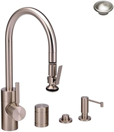 Amazon Com Waterstone 5800 4 Sn Contemporary Plp Pull Down Faucet