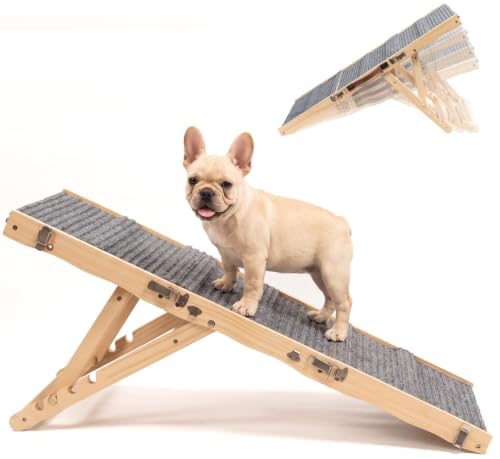 Pawisload Adjustable Wooden Dog Ramp