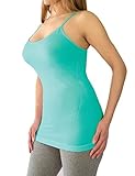 BELIZA Solid Color Basic Strap Seamless Cami Tank Top