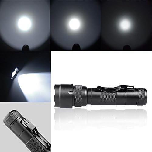 Transcenda WF-502B White Light Flashlight XM-T6 1000LM LED Mode Torch Black