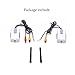 Hikity Wireless Video Transmitter & Receiver Kit for Car/Truck/Bus Backup Camera Rear View Camera Monitor System 9V-24V Lastest 2.4GHz Color Video Range 200ft (No obstacle)