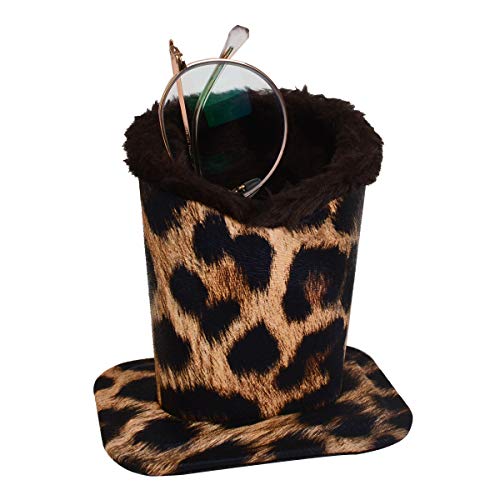 Baitaihem Pack of 2 Plush Lined Eyeglasses Holder Stand Protective