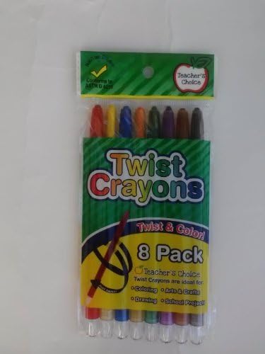 Teacher's Choice Twist Crayons 8-Pack by Momentun Brands