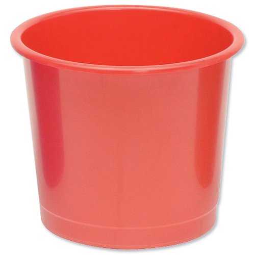 5 Star 330887 Waste Bin Polypropylene 14 Litres D304xH254mm Red