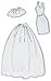 Prima Marketing 11249 Julie Nutting Mixed Media Dress & Skirts Accessories Cling Rubber Stamps