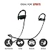 JOYFUL HEART JH-800 Wireless Headphones Bluetooth Earbuds, Waterproof Sports Headset with Microphone, Noise Cancelling Earphone for Running and Workout, 8 Hour Battery - Black/Green