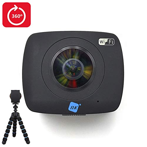 Nk-NK-AC3091-36D-WIFI-Cmara-de-Accin-Doble-ptica-Wifi-USB-360-X2-Negro