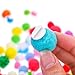 Richness Assorted Pom Poms Assorted Pompoms for Craft Making with Wiggle Googly Eyes Multiple Colors & Sizes, DIY Creative Decorations Pack of 220pcs