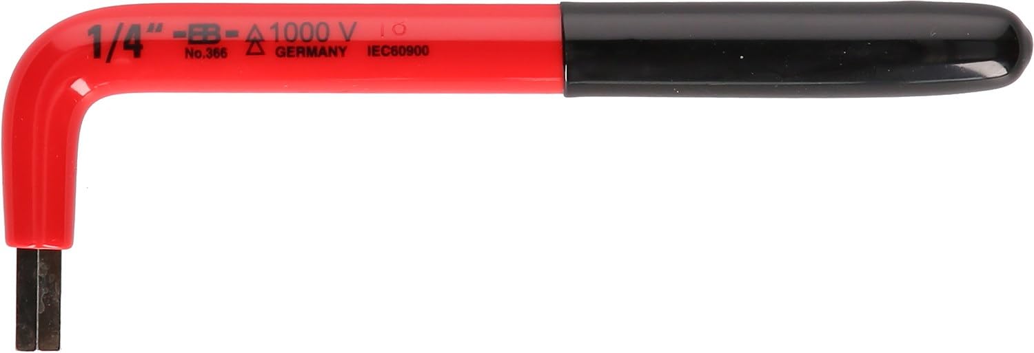 KS Tools 117.2492 Hexagon Wrench Key with Protective Insulation, 1/2”