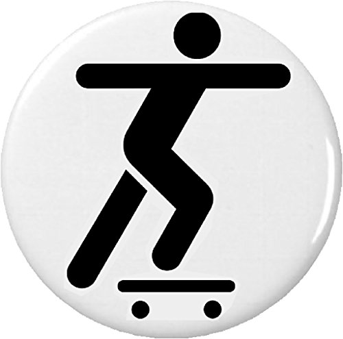Skateboarder / Skateboarding Skateboard Symbol Sign 2.25