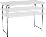 LIFETIME Height Adjustable Craft Camping and Utility Folding Table view 6