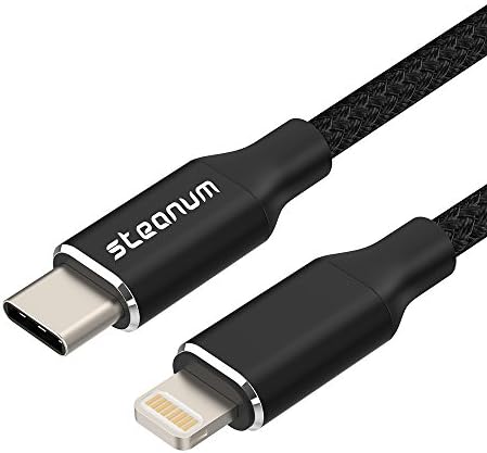 USB Type C to Lightning Fast Charging Cable, Steanum 3.9FT PD Type C to Lightning Cable Charging&amp;Syncing for iPhone X/8/8 Plus and Other Type C Devices
