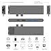 PureFix USB C Hub Adapter, 7-in-2 Extension with Gigabit Ethernet, 4K HDMI, Type- C 100W PD & 40Gbps, 2 USB-A 3.0, SD & MicroSD/TF Card Reader for 2016-2020 MacBook Pro 13' 15' 16' & 2020 MacBook Air