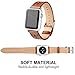 Meidexian888 Replacement Watch Bands for Apple Watch Series 1/2/3/4 38 / 40mm, Openwork Carved Leather Strap Adjustable Wrist (Brown)thumb 3