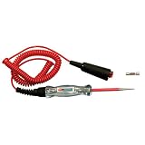 OEMTOOLS 25886 6-24V Circuit Tester | Checks Fuses & Circuits for Shorts | Simple Design | Glowing Light Confirms Current is Flowing | Tester Comes with Testing Probe & Heavy Duty Ground Clamp