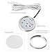 S&G Set of 6 LED Puck Lights 3000K Warm White Under Counter Lighting 1020lm Under Cabinet Lighting Total of 12W with Switch Control LED Kitchen Lighting Closet Lights