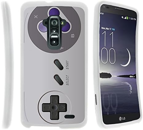 TurtleArmor | LG G Flex Case | D959 | D958 | D950 [Slim Duo] Two Piece Hard Cover Slim Snap On Case on White - Classic Game Controller